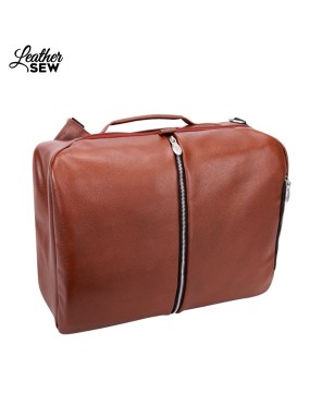 Versatile Leather Laptop Backpack