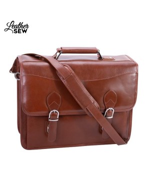 Vintage Leather Messenger: The Belvedere