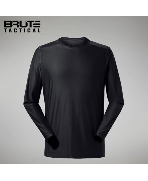 Men's Black Long Sleeve Tech Tee