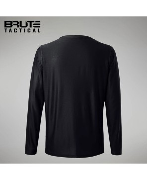 Men's Black Long Sleeve Tech Tee