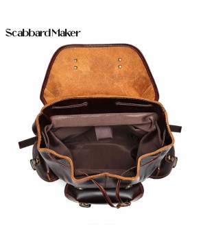 Wax Genuine Leather Backpack