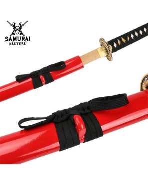 Customize Katana Wooden Swords Collection Decoration Bamboo Black Ninja Sword TV Peripheral Cosplay Sword