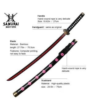 Roronoa Zoro Samurai Katana Sword