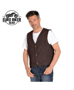 Highway Nubuck Leather Vest: Classic Biker Style