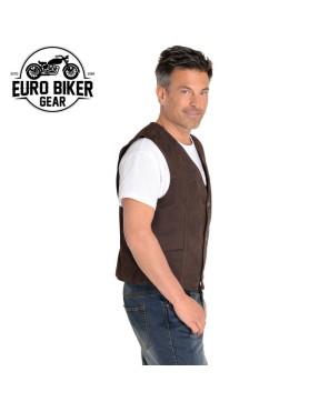 Highway Nubuck Leather Vest: Classic Biker Style