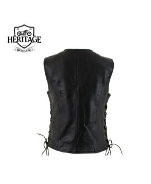 Heritage Women's Black 'Mistress' Motorcycle Vest