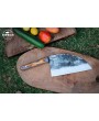 Heavy-Duty Carbon Steel Cleaver Chef Knife