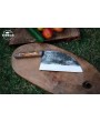 Heavy-Duty Carbon Steel Cleaver Chef Knife