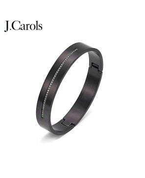 Shimmering Black Eternity Bangle