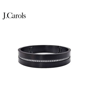 Shimmering Black Eternity Bangle