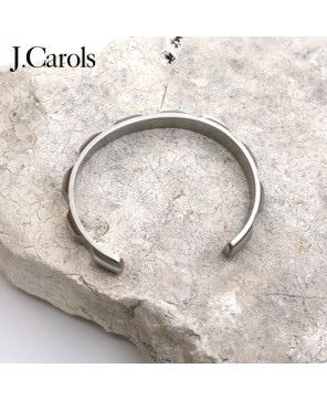 Gun Metal Circle Bangle Cuff