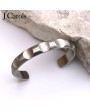Gun Metal Circle Bangle Cuff