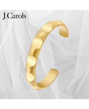 Gold Circle Bangle Cuff