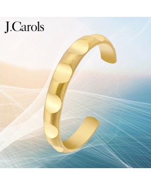 Gold Circle Bangle Cuff