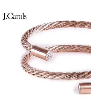 Rose Gold Double Wrap Bangle