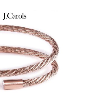 Rose Gold Double Wrap Bangle