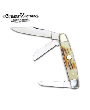 Aged Bone Rider Pocket Knife - Classic & Functional