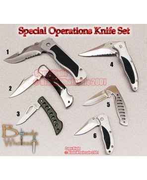 Elite Performance: Special Operations Stainless Steel Knife Set