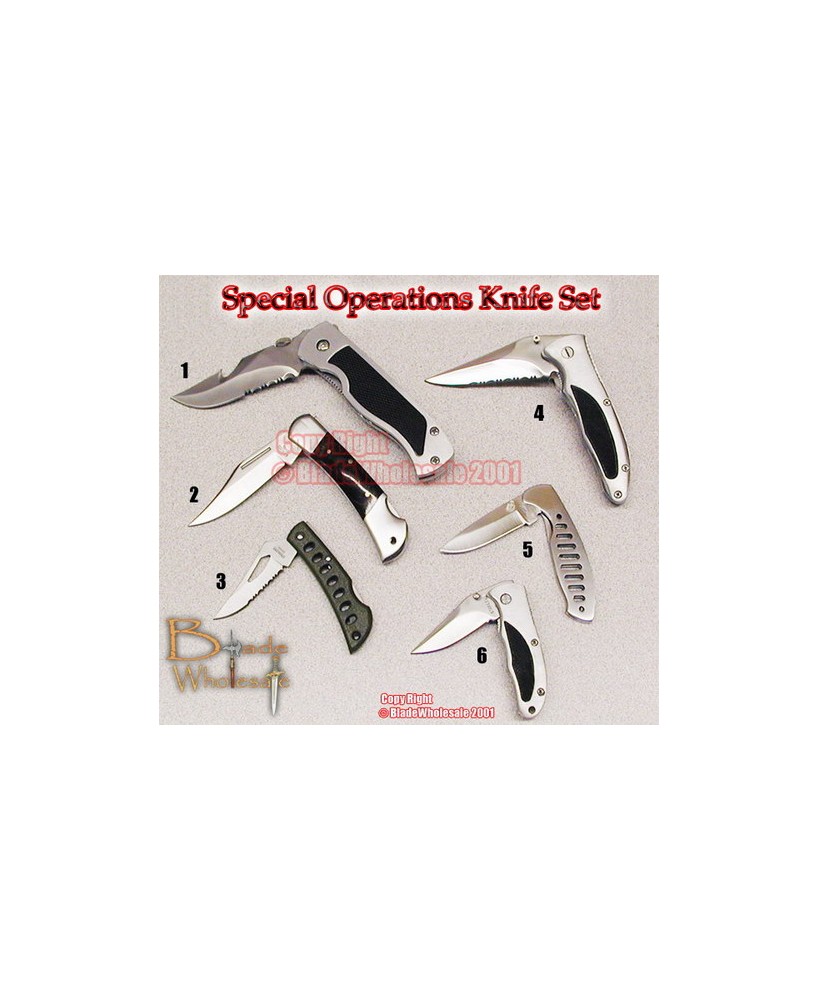 Elite Performance: Special Operations Stainless Steel Knife Set