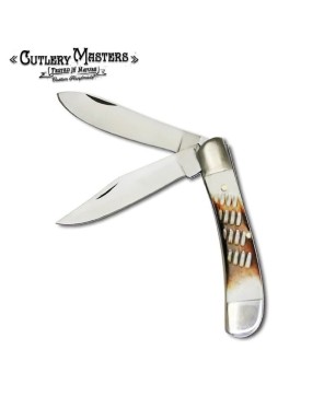 WormGroove Bone Copperhead - Stainless Steel Blade