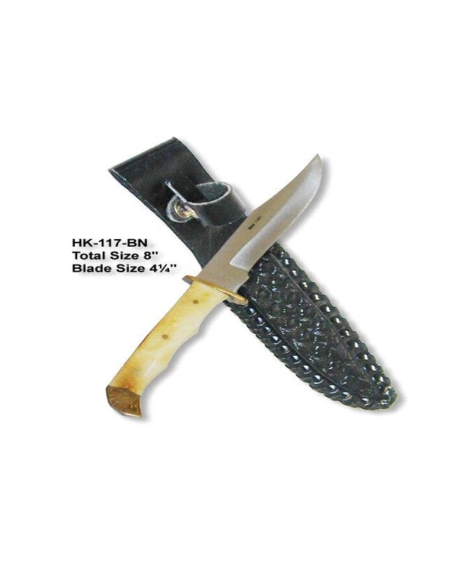 Elk Ridge Hunter Knife Bone Handle with Sheath