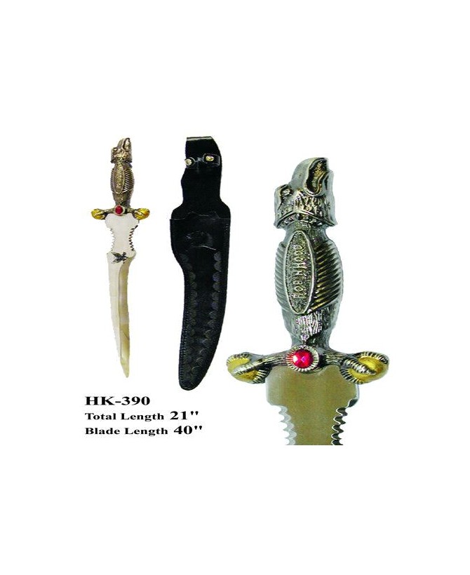 Red Ruby Raven Dagger