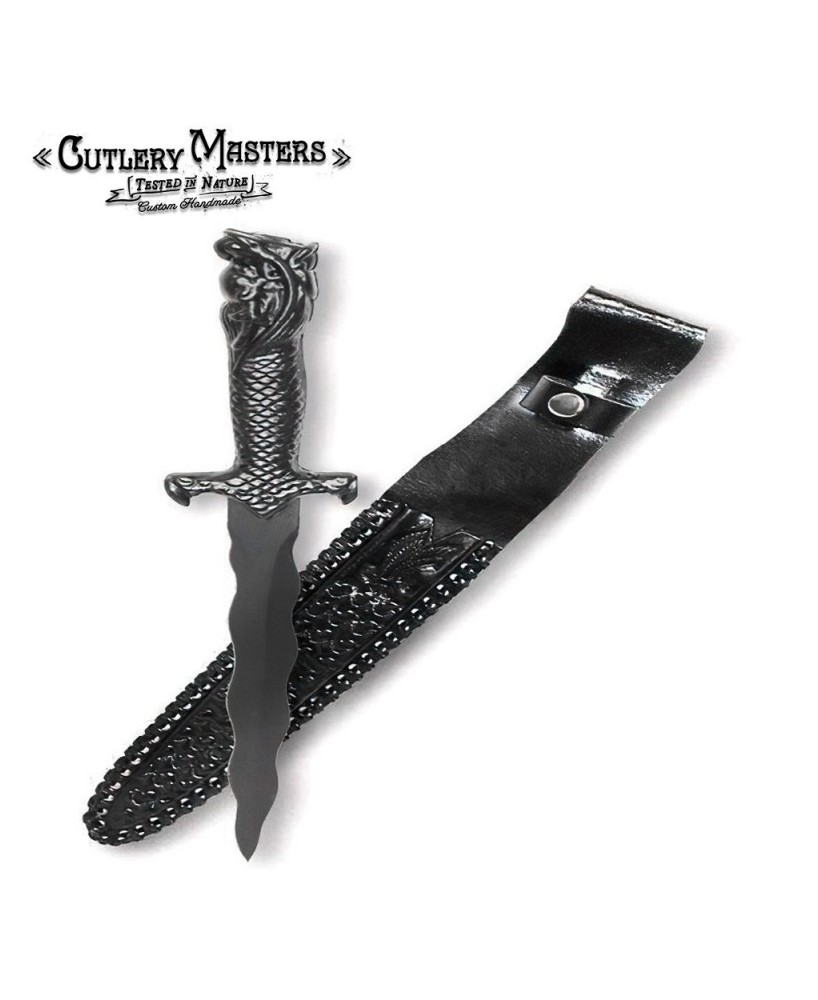 Kris Dragon Dagger - Vintage Fantasy Curved Blade Collectible