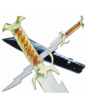 Wizards Crystal Lightning Bolt Sword