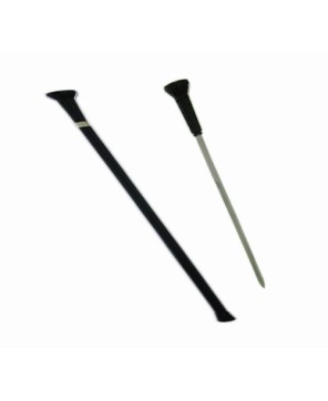 Elegant Black Stainless Steel Cane