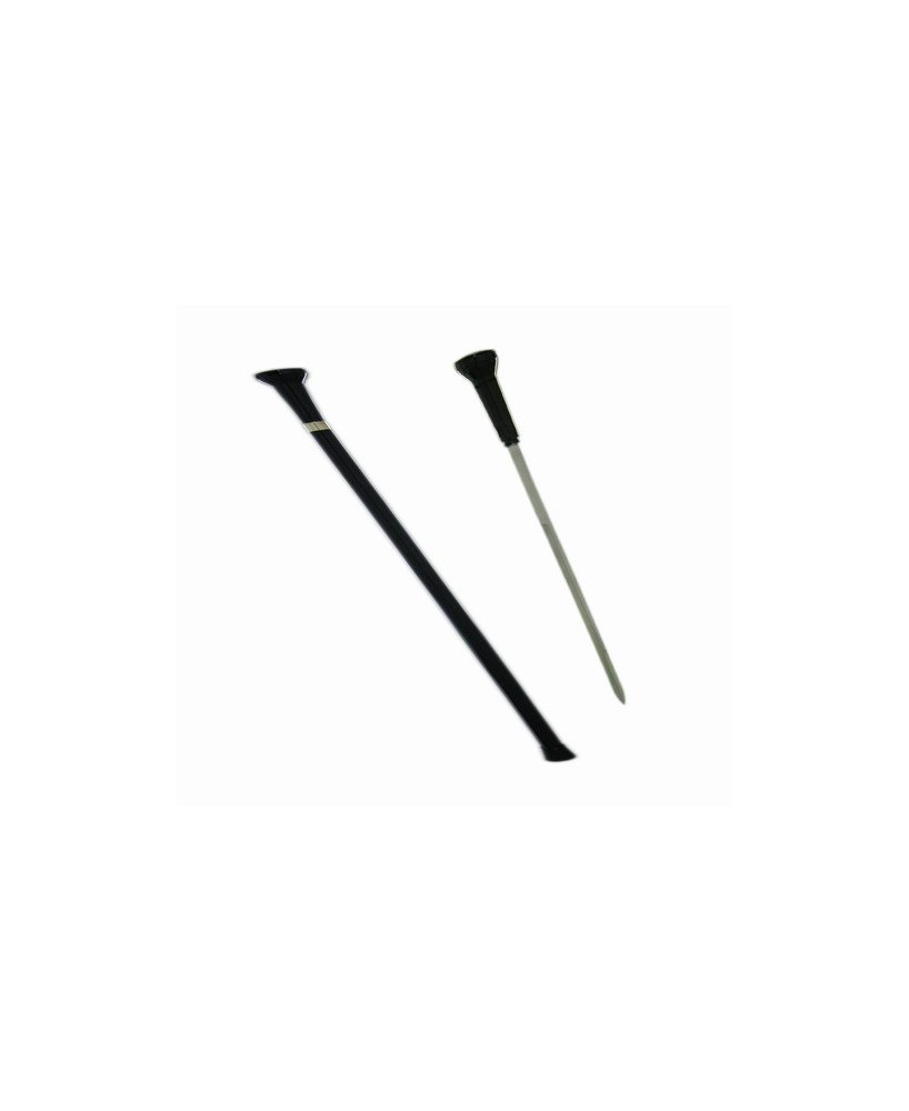 Elegant Black Stainless Steel Cane