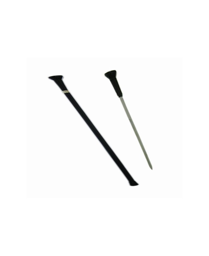Elegant Black Stainless Steel Cane
