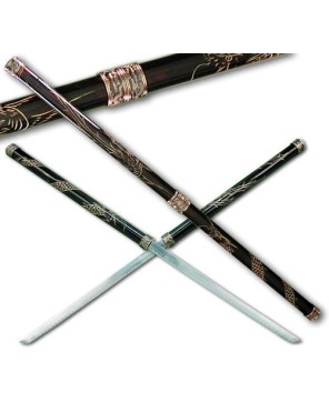 Twin Blade Dragon Sword - Japanese Samurai Collectible