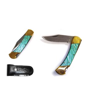 Giant Lockback Pocket Knife - Stainless Steel Blade