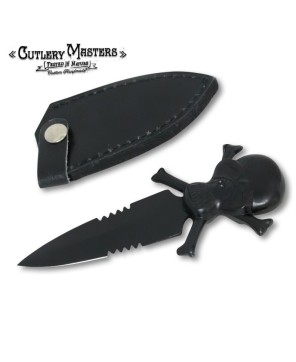 Skull Black Rider Stainless Steel Dagger Knife