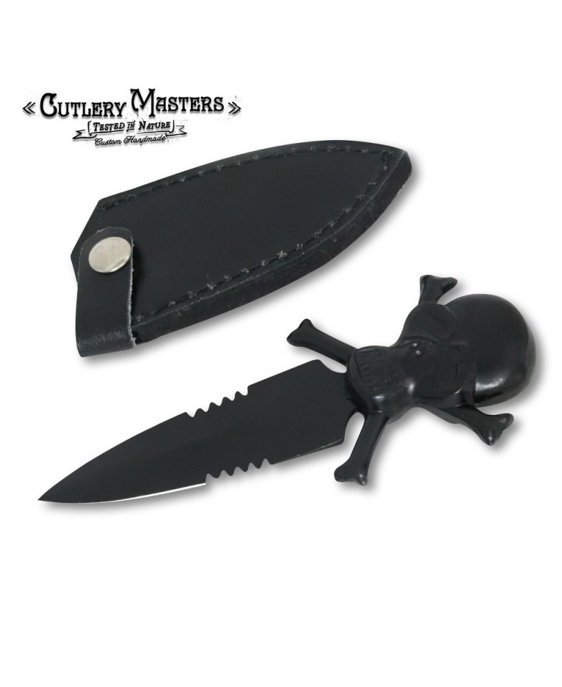 Skull Black Rider Stainless Steel Dagger Knife