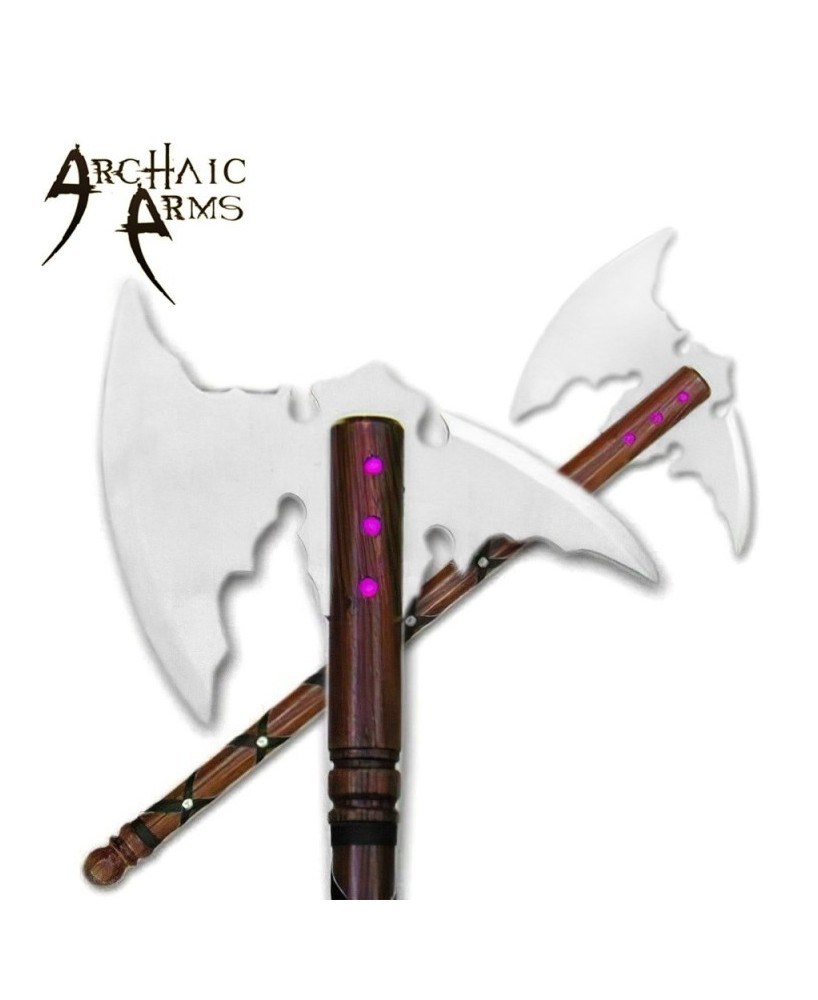 Stainless Steel Axe - Three Jewel Wood Handle