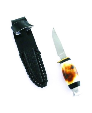 Mallard Bone Handle Hunting Knife - Premium Stainless Steel Blade