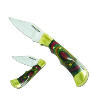 Colorwood Grip Stainless Steel Folder Knife