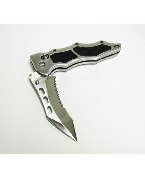 Silver Stainless Steel Tactical Folder Knife - Durable & Reliable