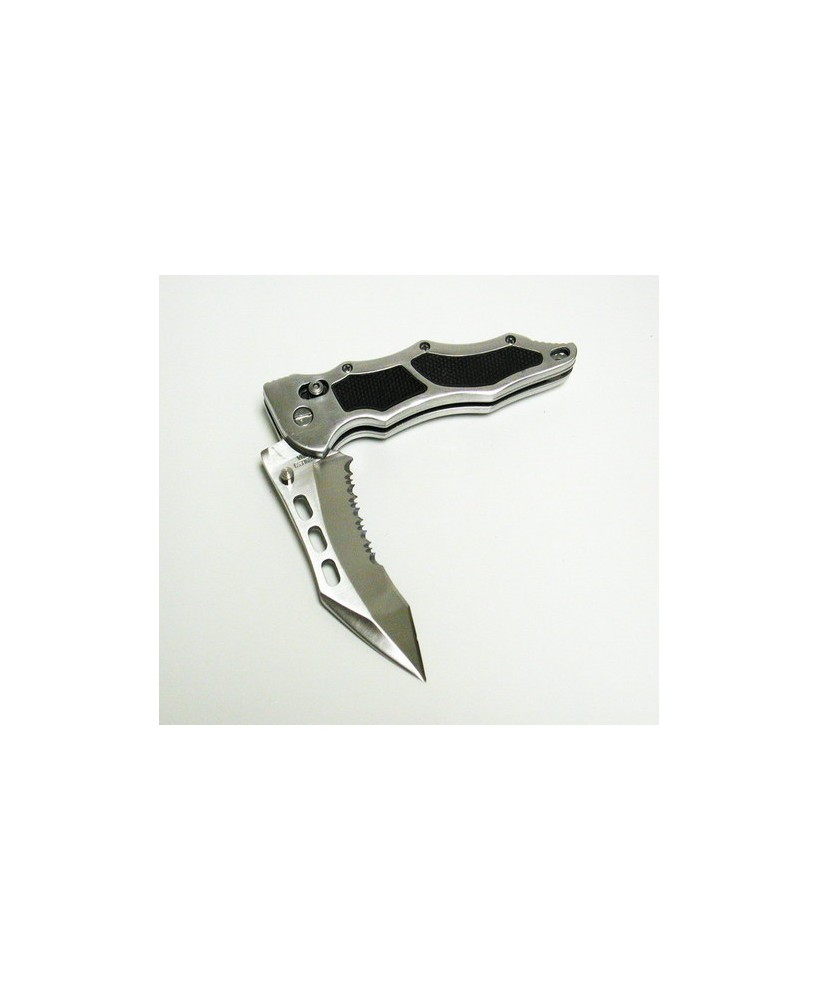 Silver Stainless Steel Tactical Folder Knife - Durable & Reliable