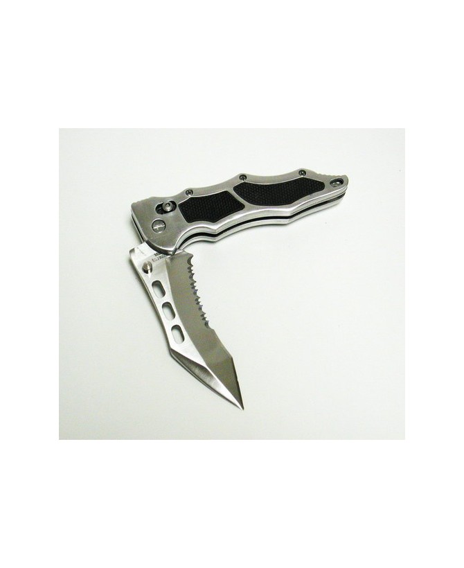 Silver Stainless Steel Tactical Folder Knife - Durable & Reliable