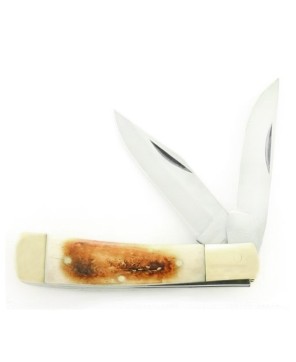 Stainless Steel Pocket Knife - Bone Handle Masterpiece