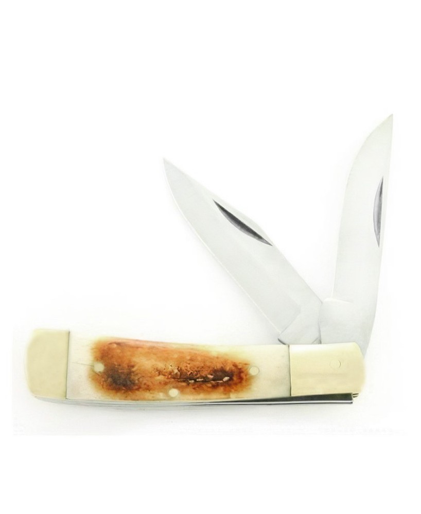 Stainless Steel Pocket Knife - Bone Handle Masterpiece