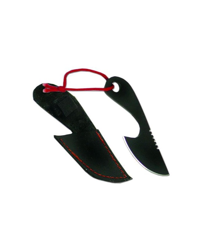 Black Finger Skinner Knife - Stainless Steel Blade