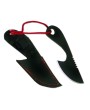 Black Finger Skinner Knife - Stainless Steel Blade