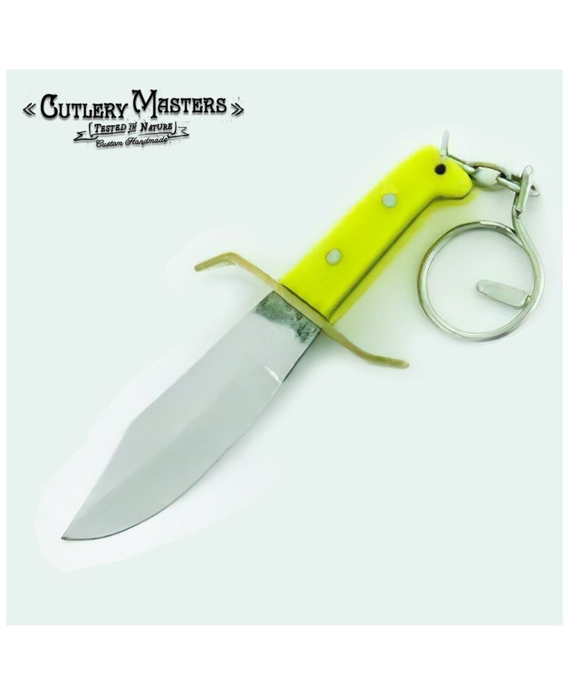 Precision Mini Bowie Knife - Stainless Steel Keychain Blade