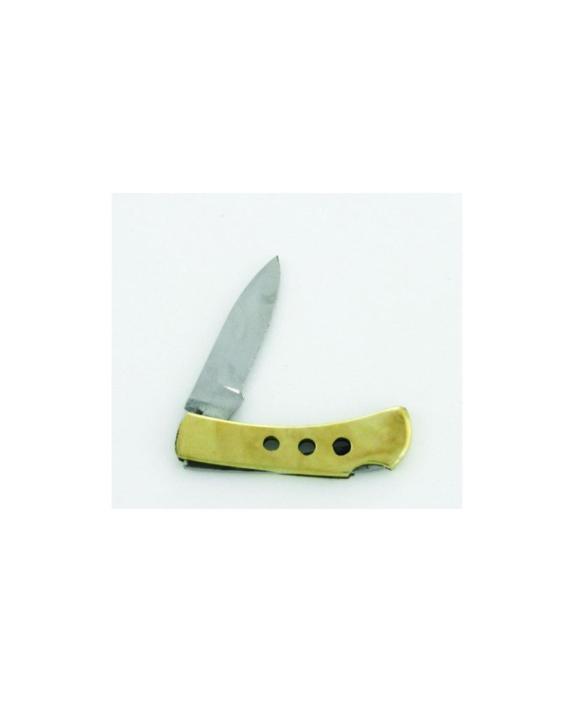 Heritage Stainless Steel Rustic Brass Pocket Knife