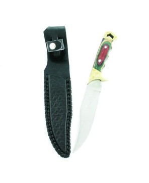 Elk Ridge Hunter Knife - Stainless Steel Blade & Colorwood Handle