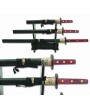 Rosewood Handle Katana Set - Full Tang Blades