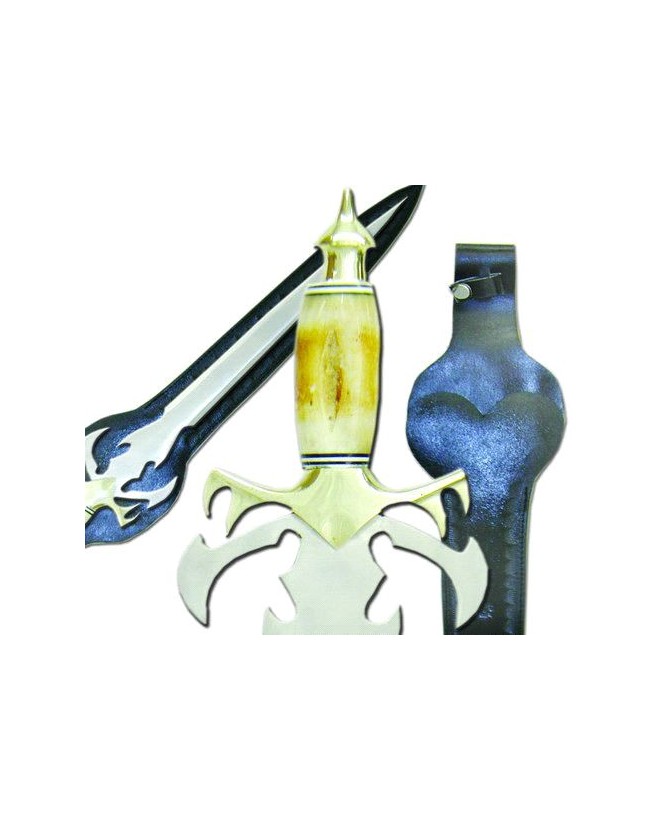 Scorpion King Fang Sword - Stainless Steel Blade & Bone Handle